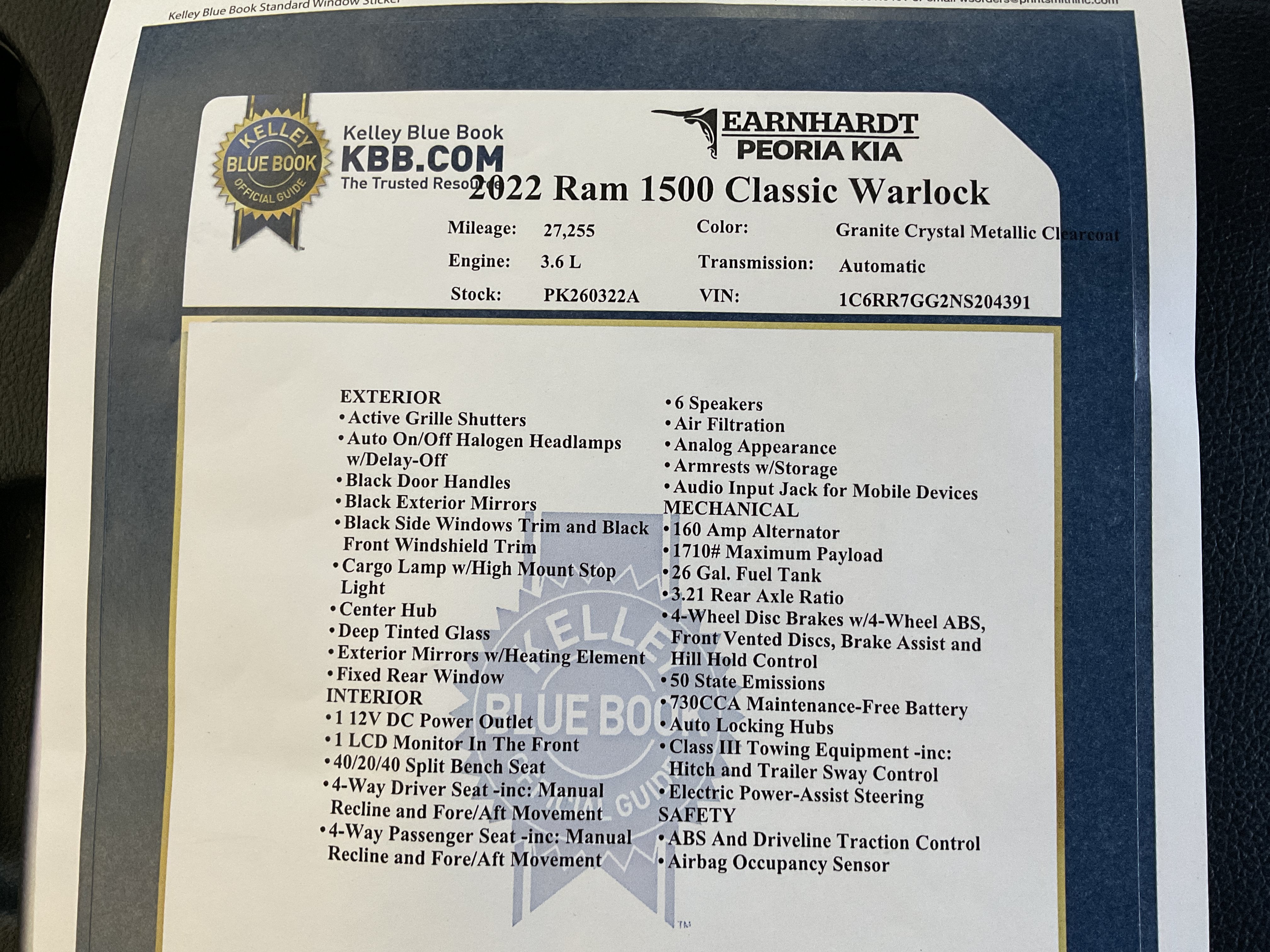 2022 RAM 1500 Classic Warlock