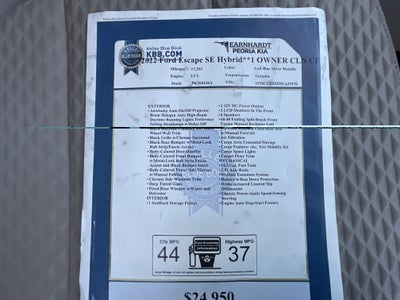 2022 Ford Escape SE Hybrid**1 OWNER CLN CF