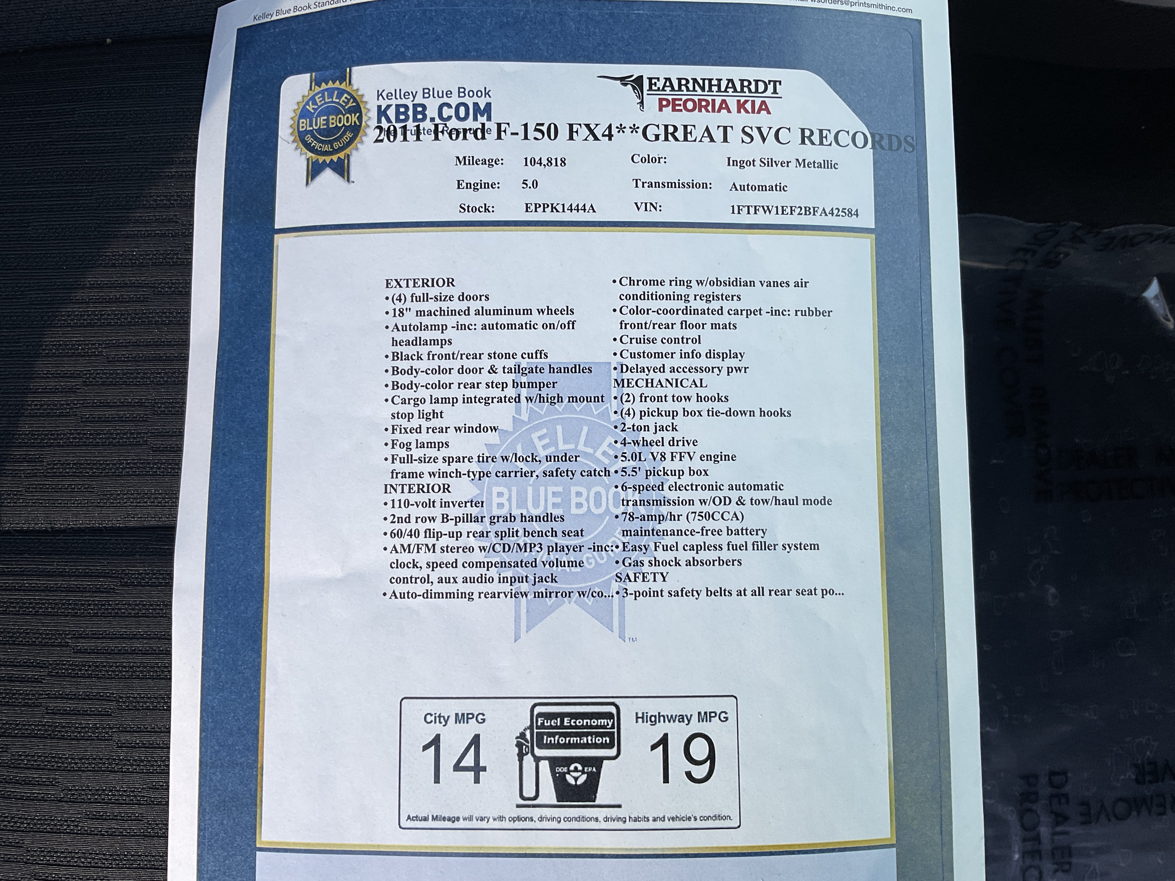 2011 Ford F-150 FX4**GREAT SVC RECORDS