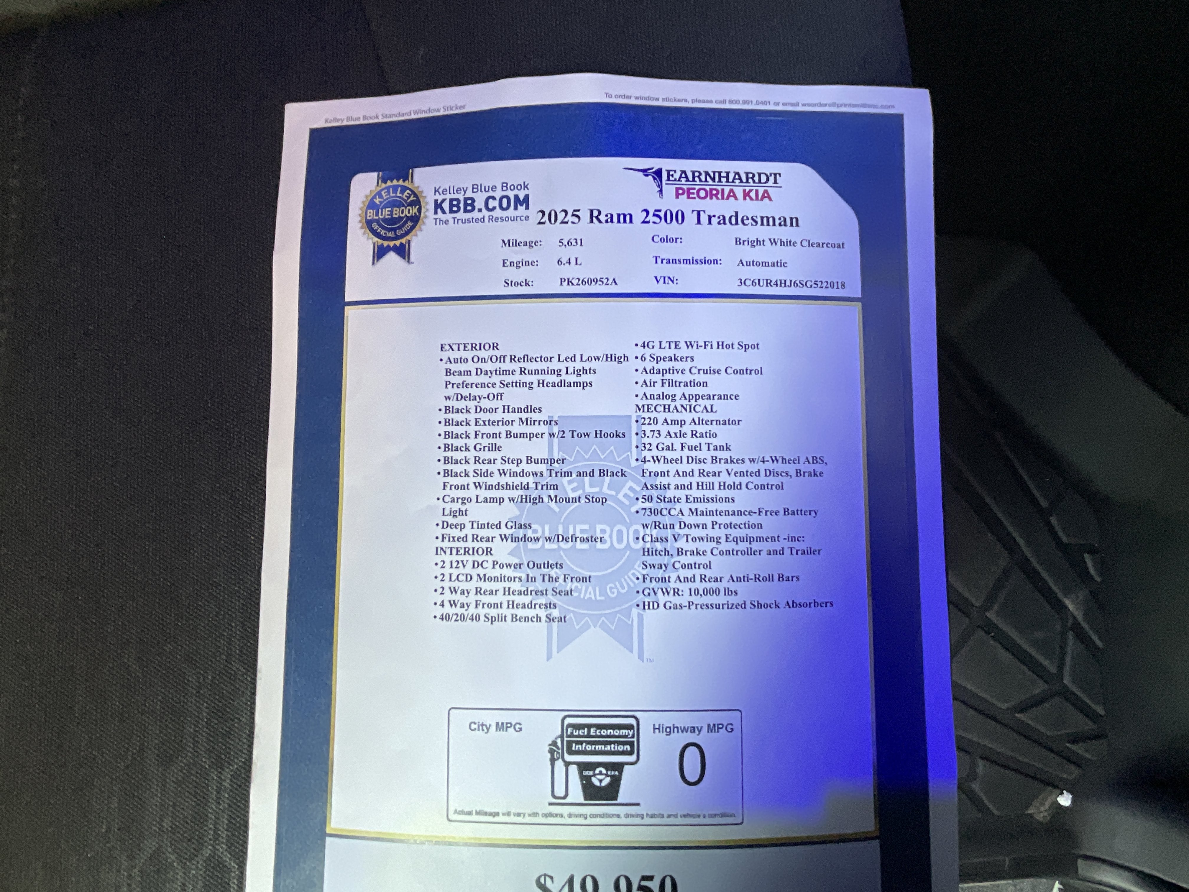 2025 RAM 2500 Tradesman