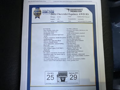 2026 Chevrolet Equinox AWD RS