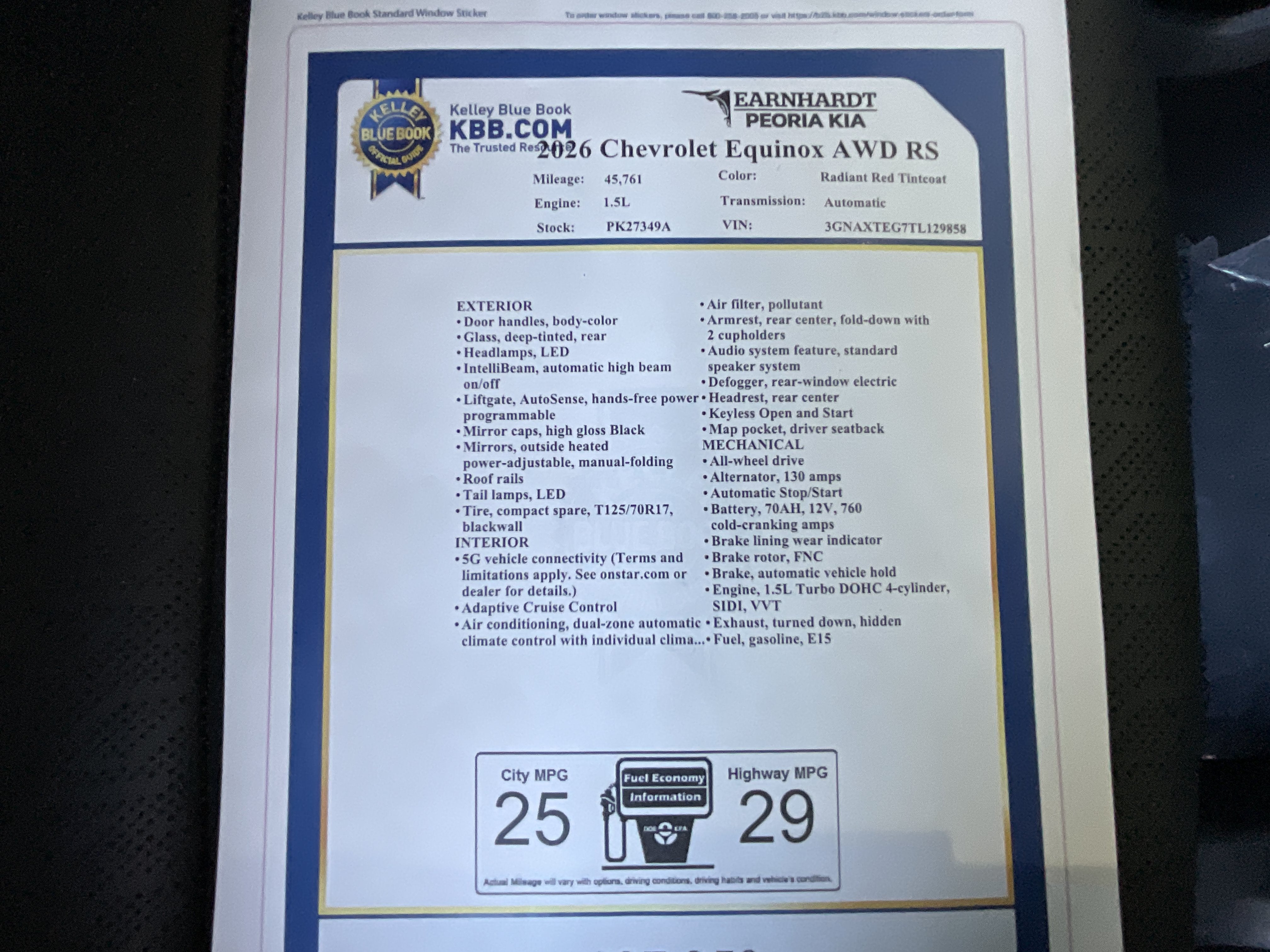 2026 Chevrolet Equinox AWD RS