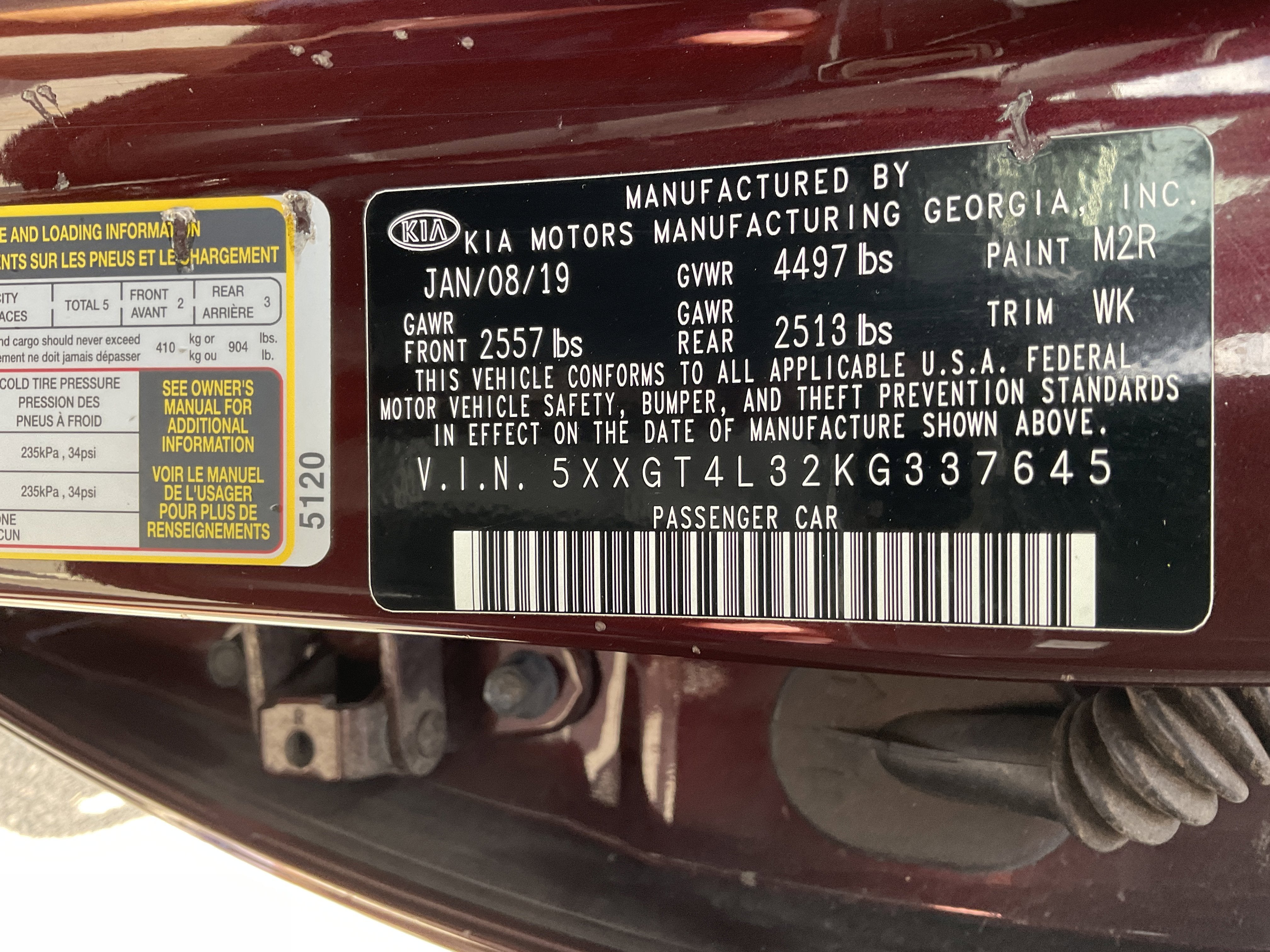 2019 Kia Optima S**1 OWNER CLN CF**