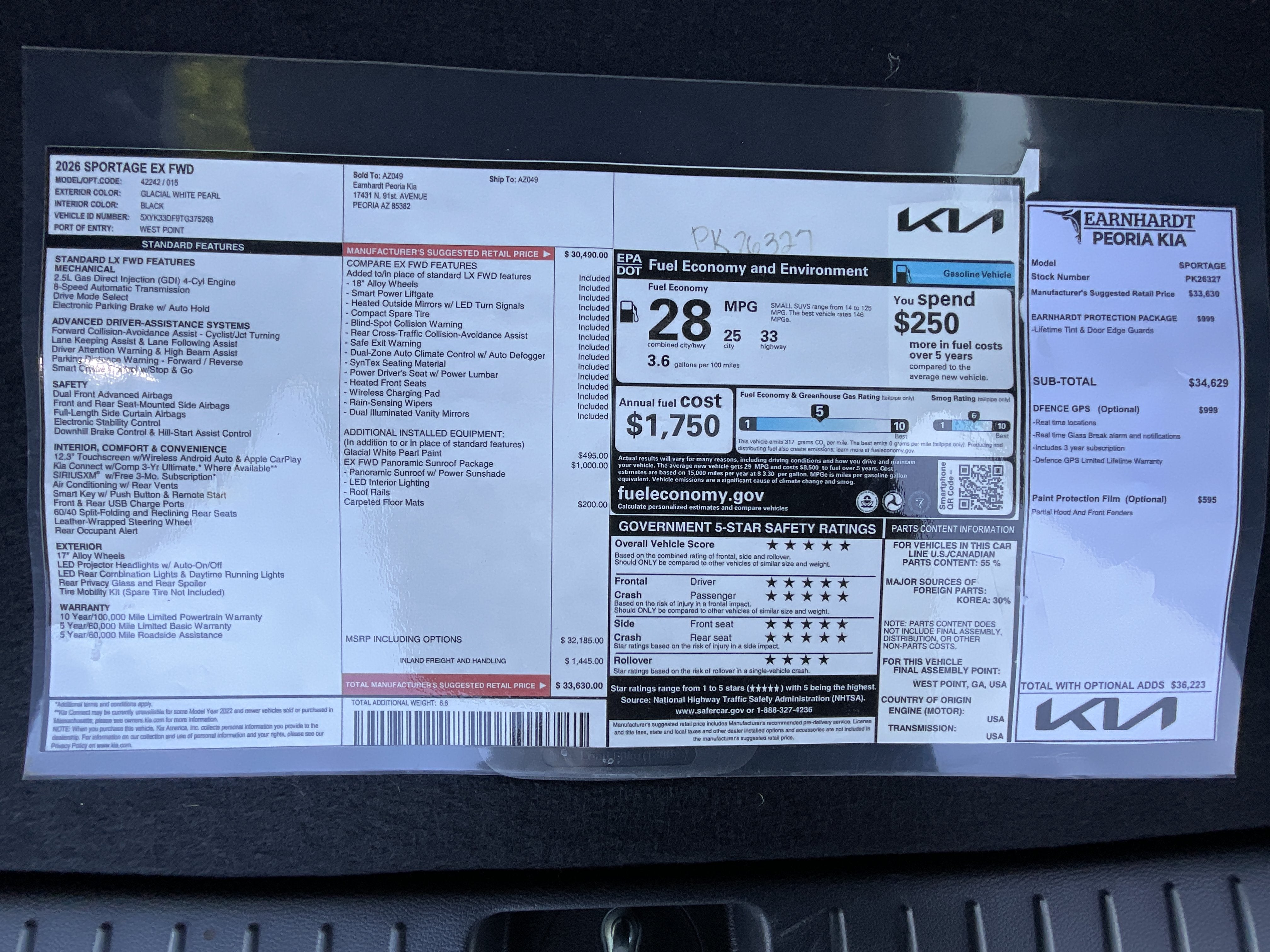 2026 Kia Sportage EX