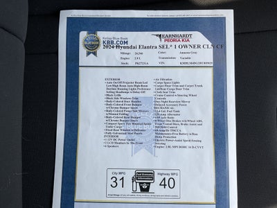 2024 Hyundai Elantra SEL* 1 OWNER CLN CF