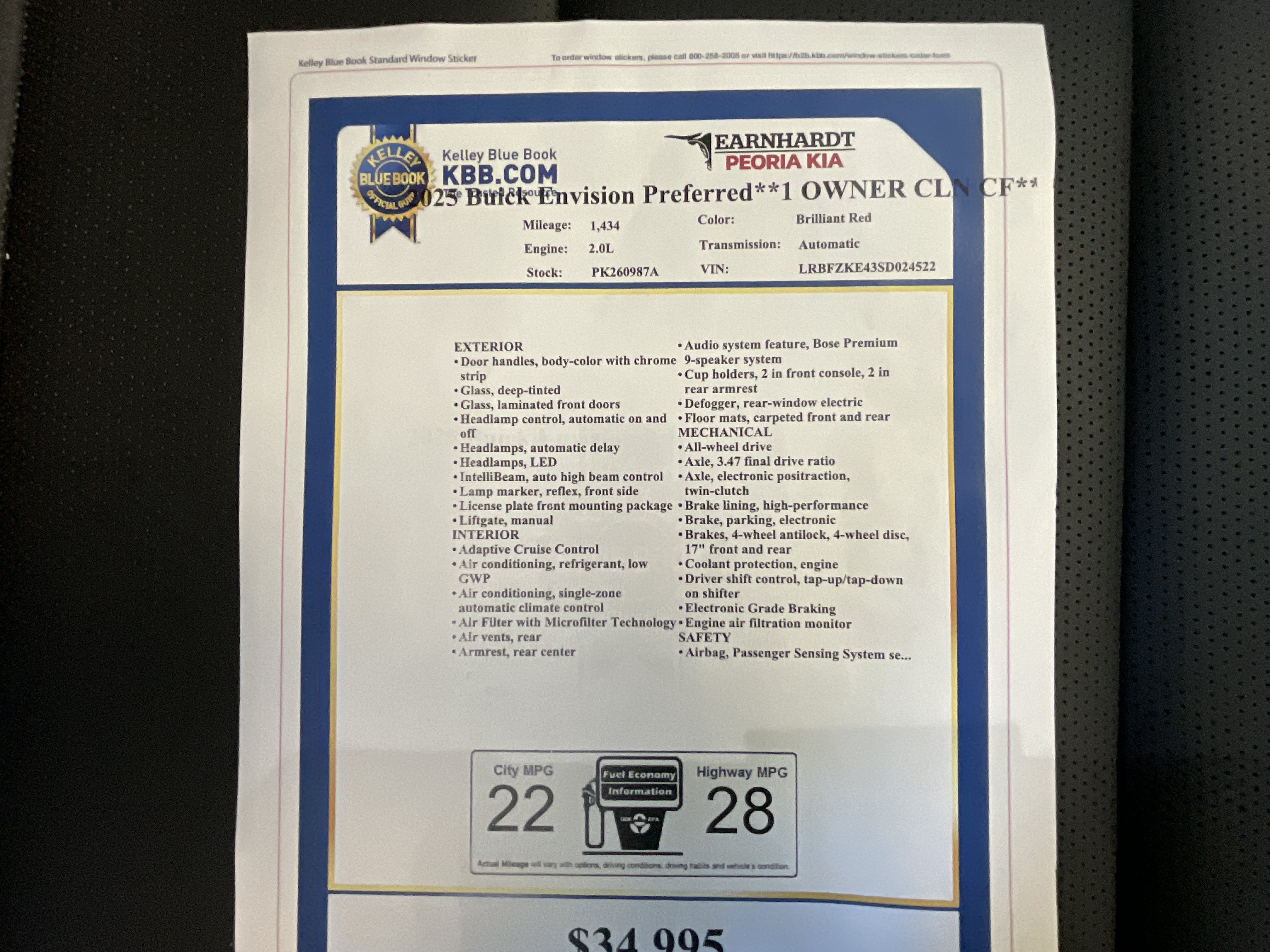 2025 Buick Envision Preferred**1 OWNER CLN CF**
