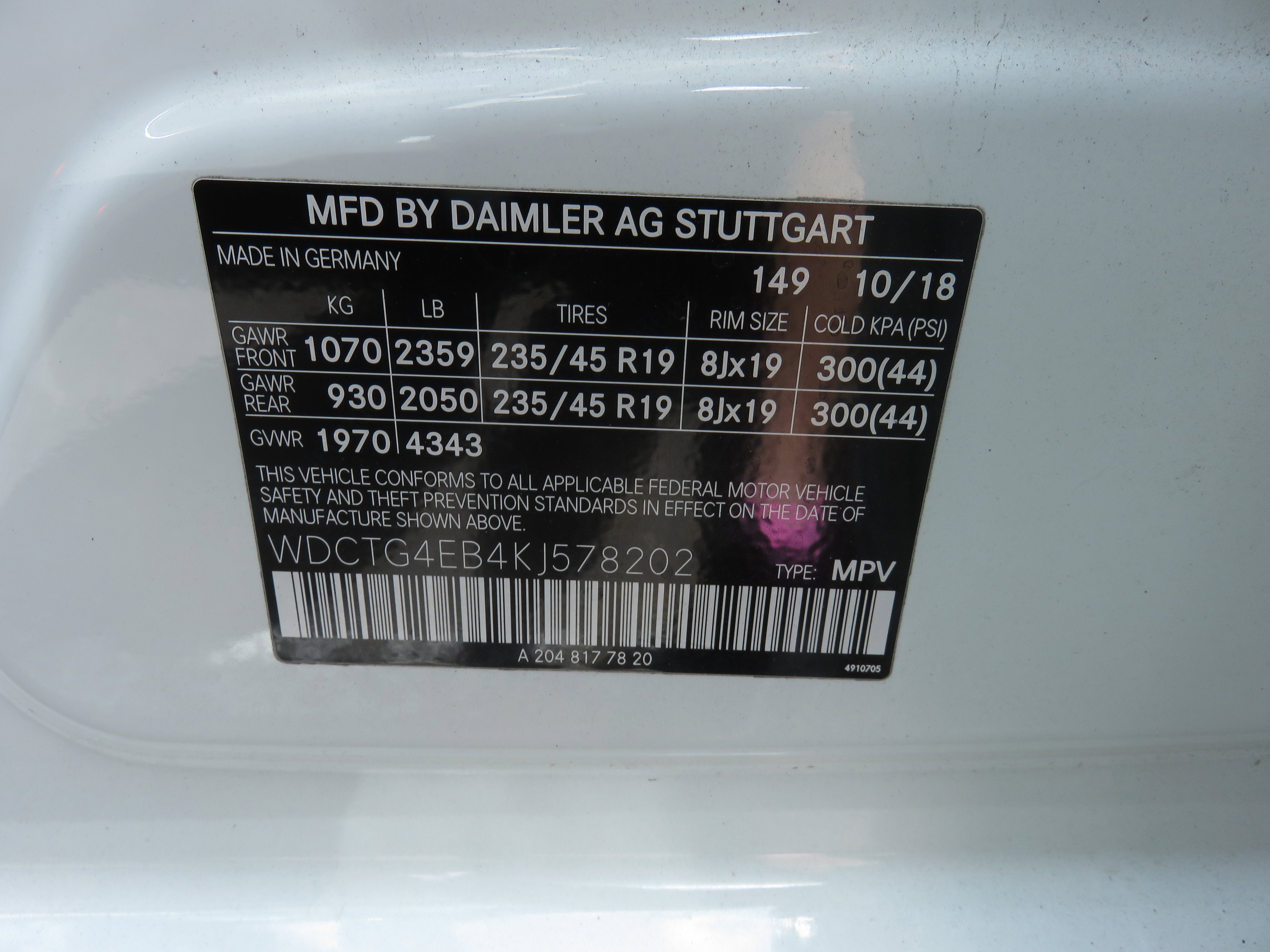 2019 Mercedes-Benz GLA GLA 250