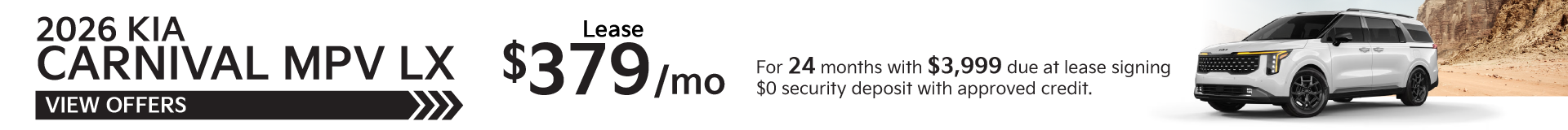 2026 Kia Carnival MPV LX