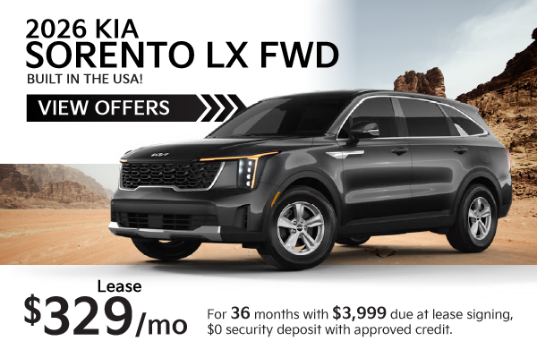 2026 Kia Sorento LX FWD • BUILT IN THE USA!
