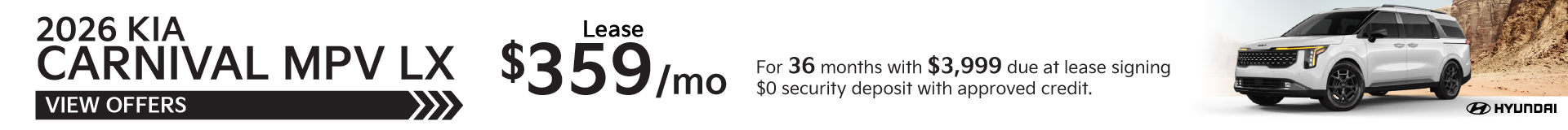 2026 Kia Carnival MPV LX