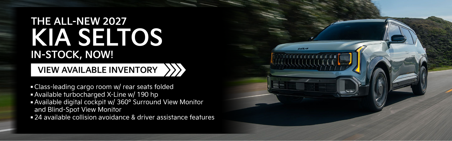 The All-New 2027 Kia Seltos is in-stock, now!