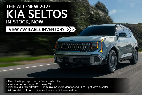 The All-New 2027 Kia Seltos is in-stock, now!