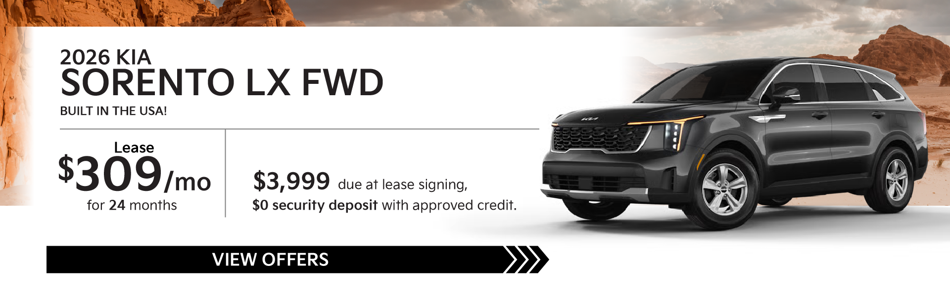 2026 Kia Sorento LX FWD • BUILT IN THE USA!