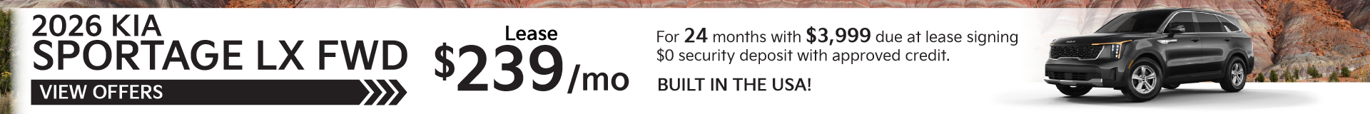 2026 Kia Sportage LX FWD • BUILT IN THE USA!