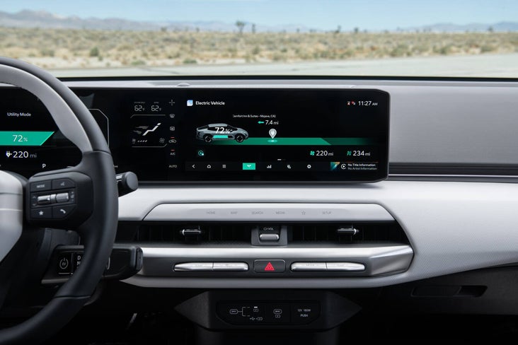 I have ten images now! Here are the descriptive and concise alt descriptions for all of them: Alt Descriptions (Descriptive & Concise) Image (fileName: image_b44011.jpg): Alt text: Side view of a white Kia Telluride with a topographic map graphic driving in sand dunes, kicking up a large plume of sand at sunset.