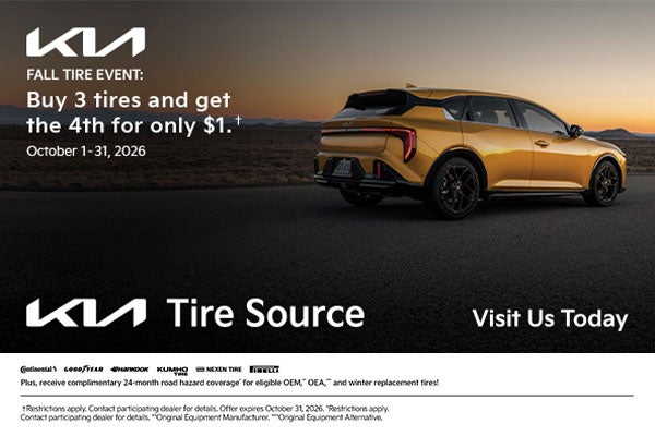 Buy 3 tires and get the 4th for only $1!